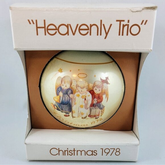 Berta Hummel Christmas Ball 1978 & 1992 Hummel Ornament Schmid Sweet Blessings - Picture 16 of 16